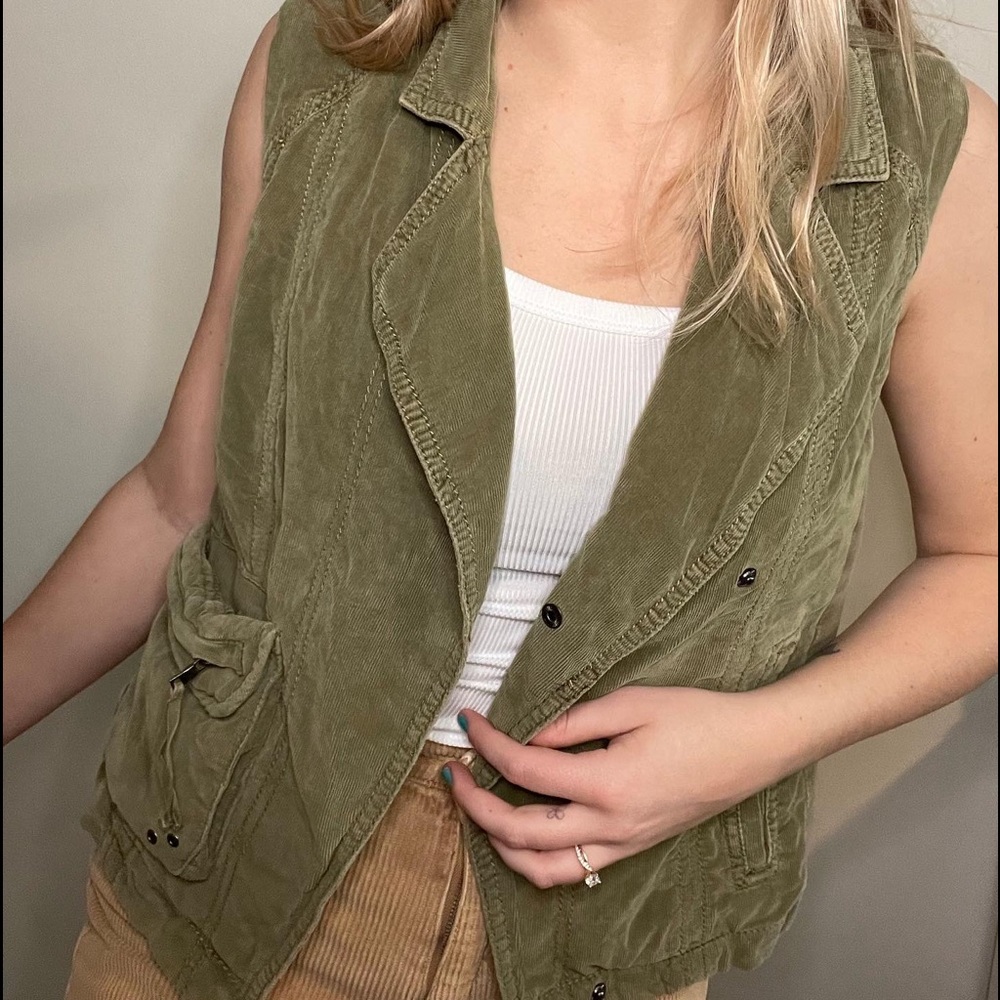 Soft corduroy vest that is so comfortable!